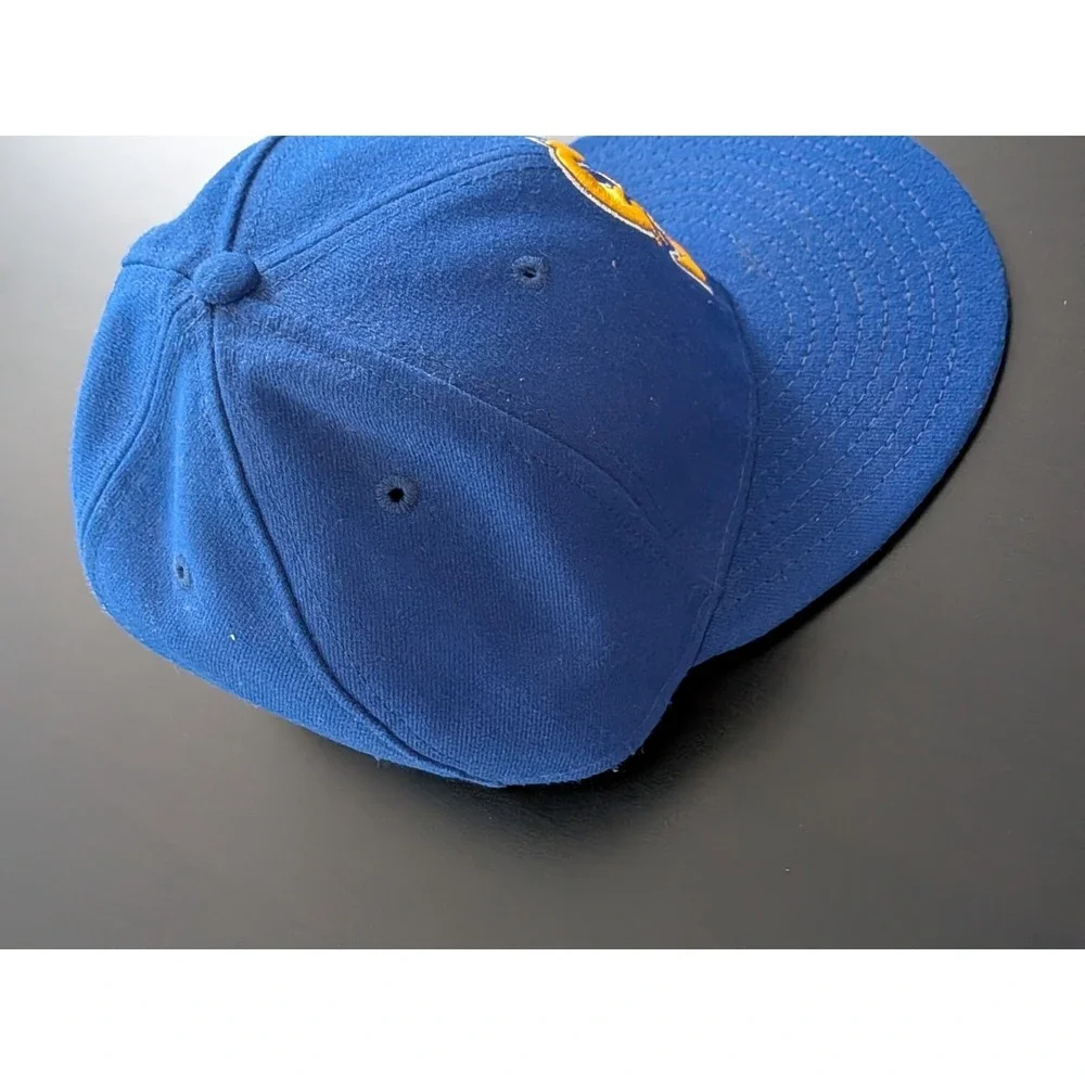 New Era 59Fifty MLB Seattle‎ Mariners Fitted Hat Sz 7 USA Wool Y2K Blue Yellow